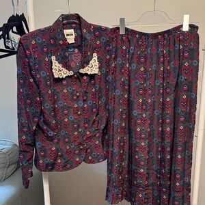 Vintage skirt and top set